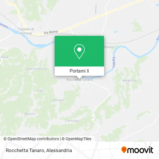 Mappa Rocchetta Tanaro