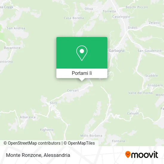 Mappa Monte Ronzone