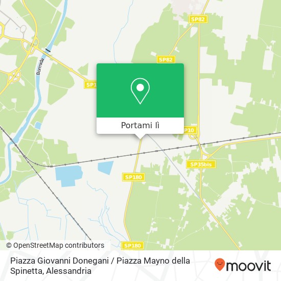 Mappa Piazza Giovanni Donegani / Piazza Mayno della Spinetta