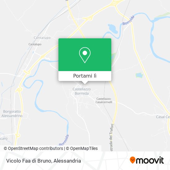 Mappa Vicolo Faa di Bruno