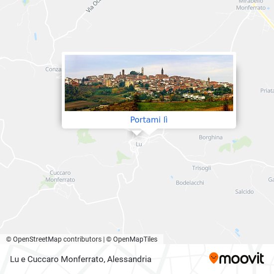 Mappa Lu e Cuccaro Monferrato