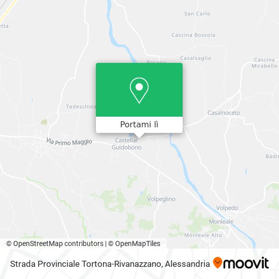 Mappa Strada Provinciale Tortona-Rivanazzano