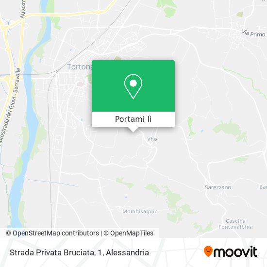 Mappa Strada Privata Bruciata, 1