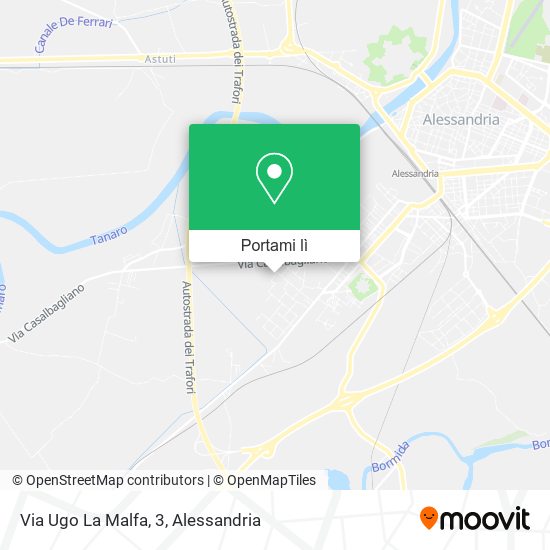 Mappa Via Ugo La Malfa, 3