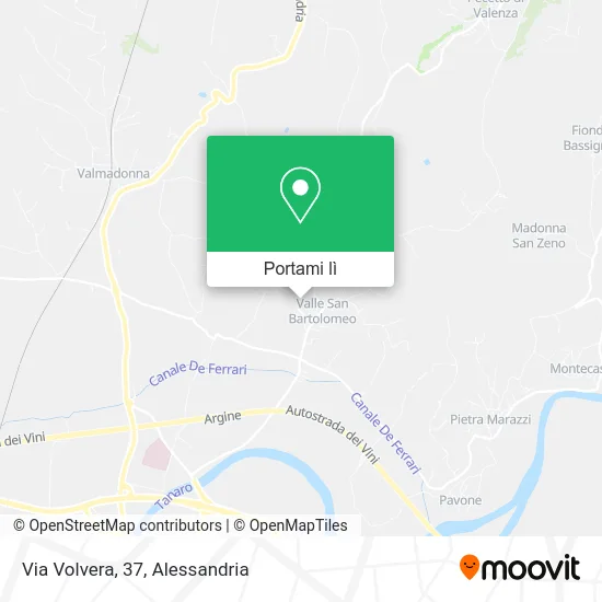 Mappa Via Volvera, 37