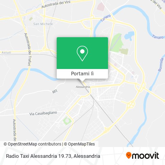 Mappa Radio Taxi Alessandria 19.73