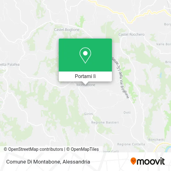 Mappa Comune Di Montabone