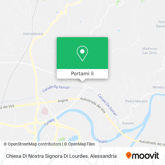 Mappa Chiesa Di Nostra Signora Di Lourdes