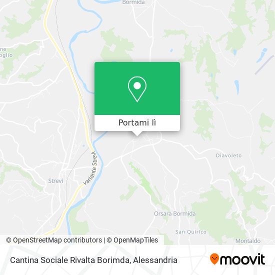 Mappa Cantina Sociale Rivalta Borimda