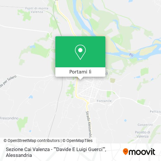 Mappa Sezione Cai Valenza - ""Davide E Luigi Guerci""