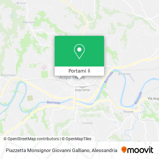 Mappa Piazzetta Monsignor Giovanni Galliano