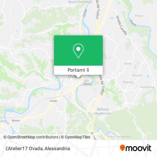 Mappa L'Atelier17 Ovada