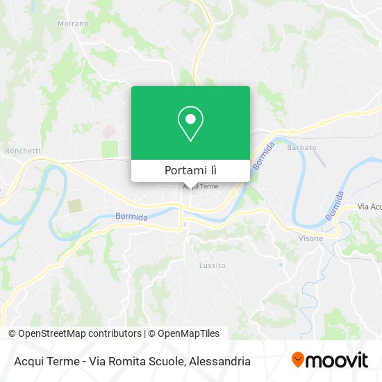 Mappa Acqui Terme - Via Romita Scuole
