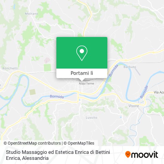 Mappa Studio Massaggio ed Estetica Enrica di Bettini Enrica