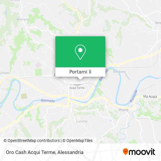 Mappa Oro Cash Acqui Terme