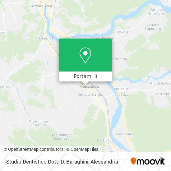 Mappa Studio Dentistico Dott. D. Baraghini