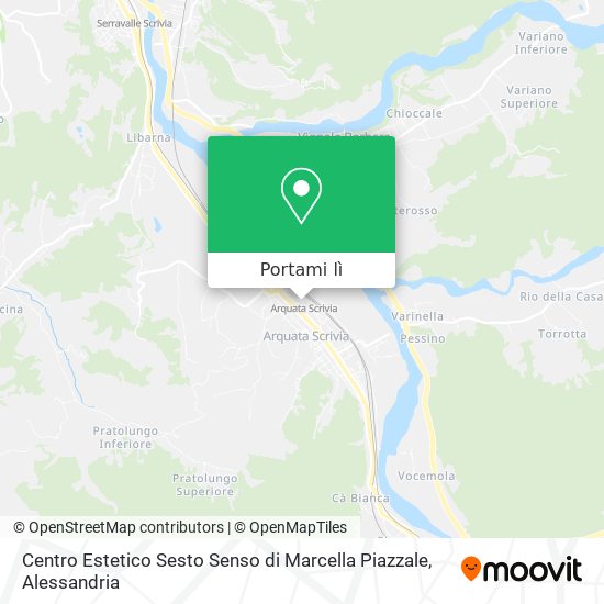 Mappa Centro Estetico Sesto Senso di Marcella Piazzale