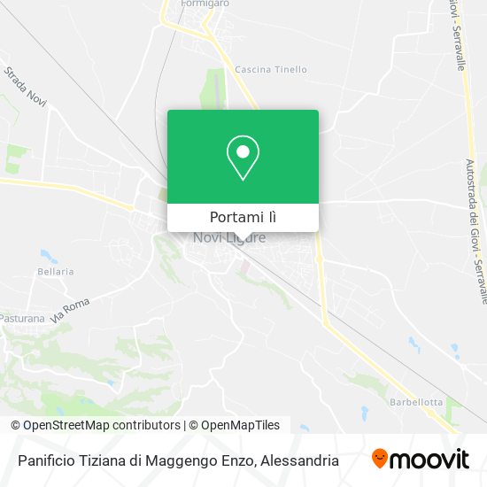 Mappa Panificio Tiziana di Maggengo Enzo
