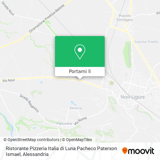 Mappa Ristorante Pizzeria Italia di Luna Pacheco Paterxon Ismael