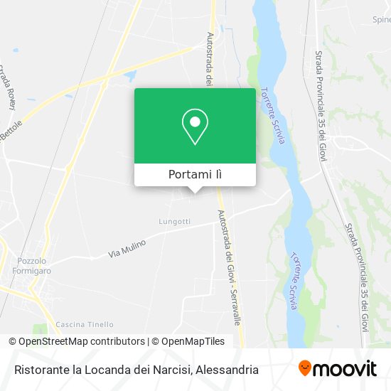 Mappa Ristorante la Locanda dei Narcisi