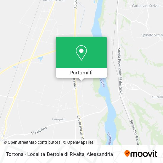 Mappa Tortona - Localita' Bettole di Rivalta