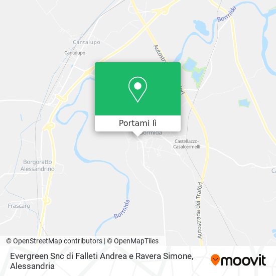 Mappa Evergreen Snc di Falleti Andrea e Ravera Simone