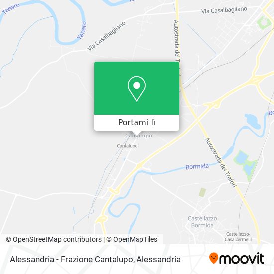 Mappa Alessandria - Frazione Cantalupo