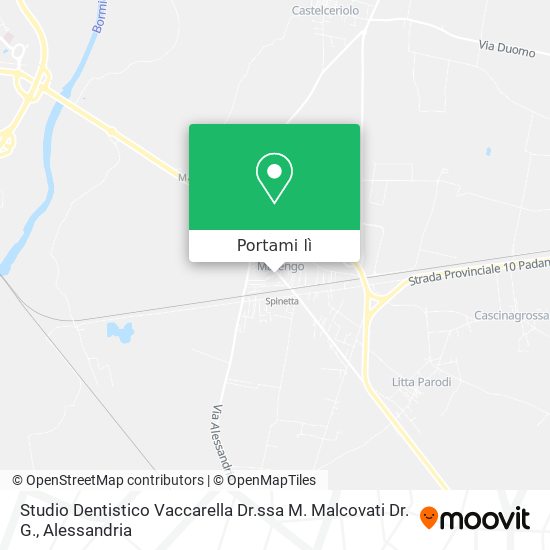 Mappa Studio Dentistico Vaccarella Dr.ssa M. Malcovati Dr. G.