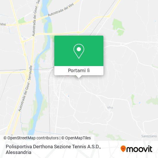 Mappa Polisportiva Derthona Sezione Tennis A.S.D.