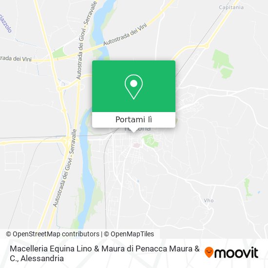 Mappa Macelleria Equina Lino & Maura di Penacca Maura & C.