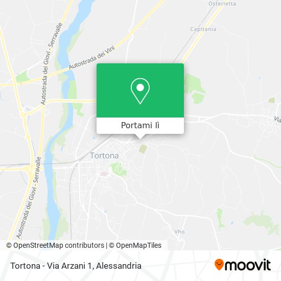 Mappa Tortona - Via Arzani 1