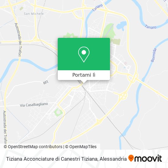 Mappa Tiziana Acconciature di Canestri Tiziana