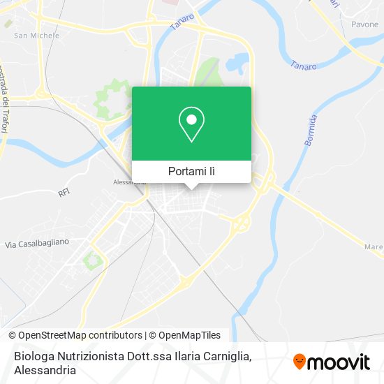 Mappa Biologa Nutrizionista Dott.ssa Ilaria Carniglia