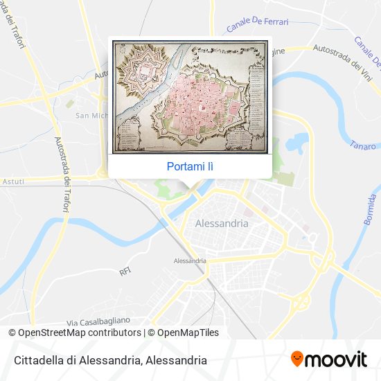 Mappa Cittadella di Alessandria