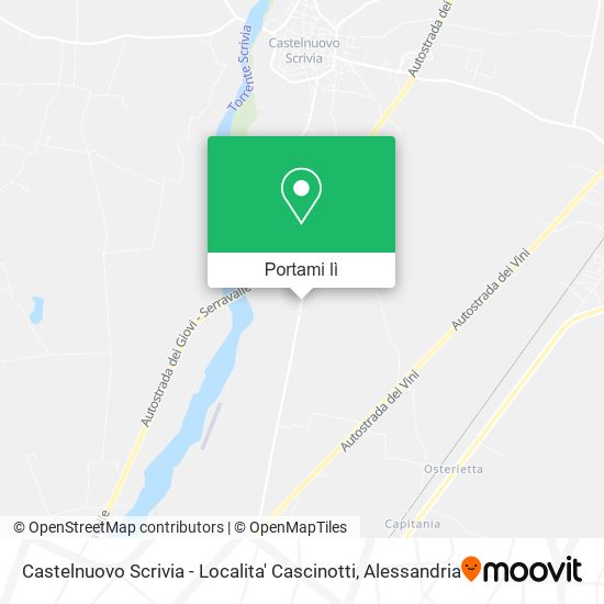 Mappa Castelnuovo Scrivia - Localita' Cascinotti