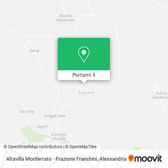 Mappa Altavilla Monferrato - Frazione Franchini