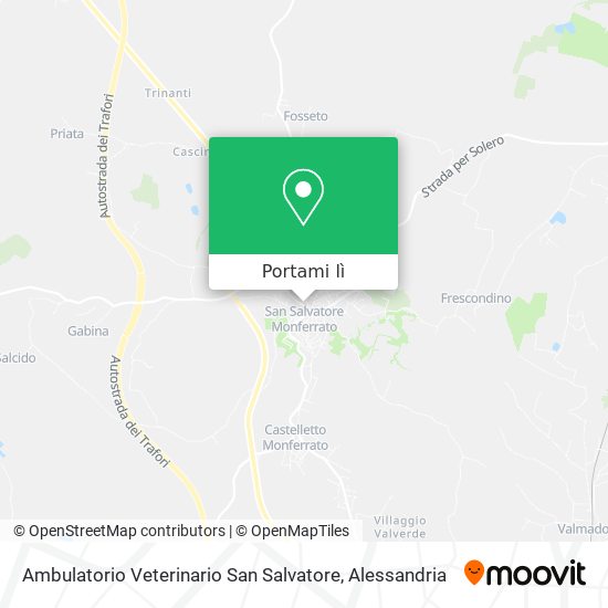 Mappa Ambulatorio Veterinario San Salvatore