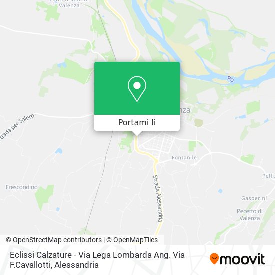 Mappa Eclissi Calzature - Via Lega Lombarda Ang. Via F.Cavallotti