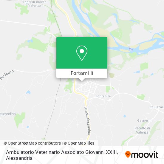 Mappa Ambulatorio Veterinario Associato Giovanni XXIII