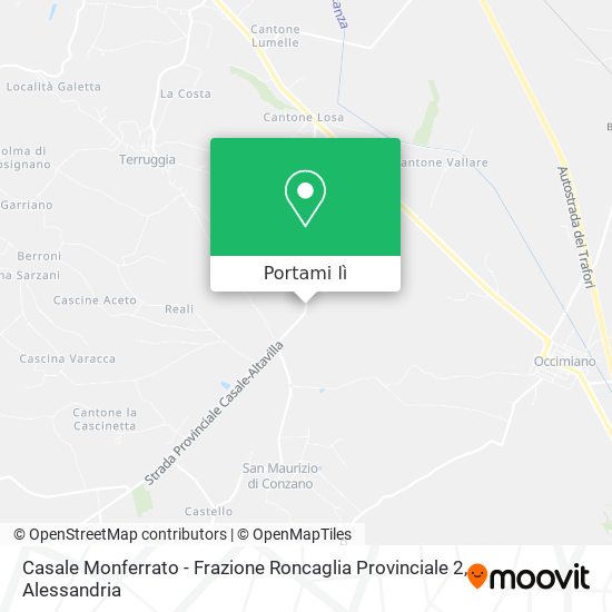 Mappa Casale Monferrato - Frazione Roncaglia Provinciale 2