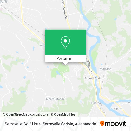 Mappa Serravalle Golf Hotel Serravalle Scrivia