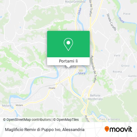 Mappa Maglificio Remiv di Puppo Ivo