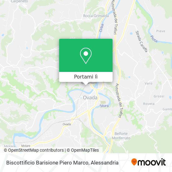 Mappa Biscottificio Barisione Piero Marco