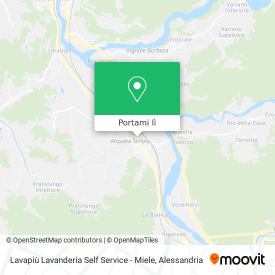 Mappa Lavapiù Lavanderia Self Service - Miele