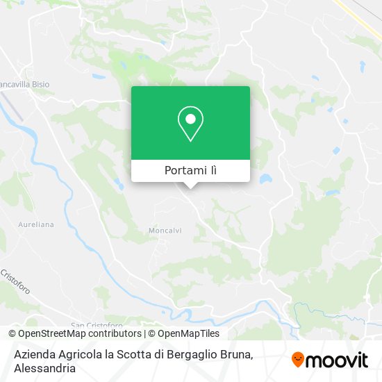 Mappa Azienda Agricola la Scotta di Bergaglio Bruna