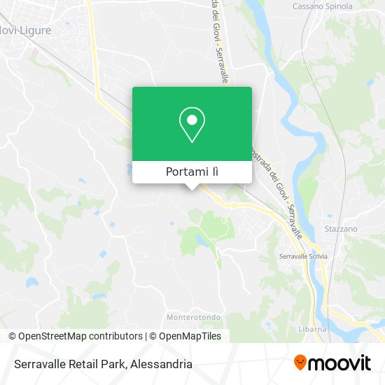Mappa Serravalle Retail Park