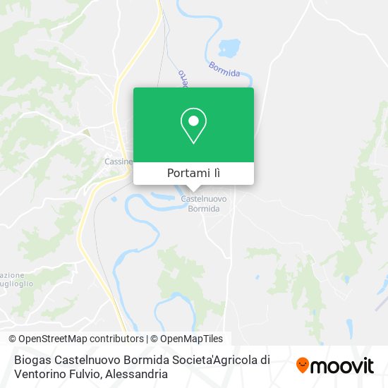 Mappa Biogas Castelnuovo Bormida Societa'Agricola di Ventorino Fulvio