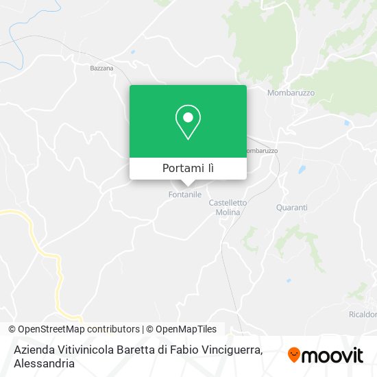 Mappa Azienda Vitivinicola Baretta di Fabio Vinciguerra
