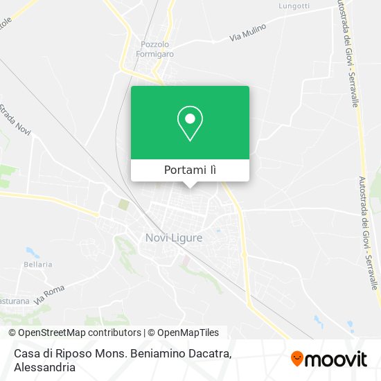 Mappa Casa di Riposo Mons. Beniamino Dacatra