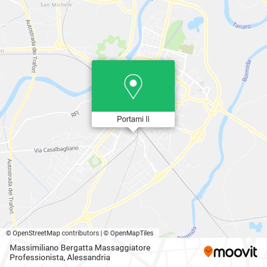 Mappa Massimiliano Bergatta Massaggiatore Professionista